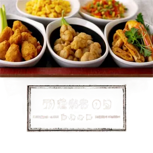 Plate Of Food In Buffet PNG 06262024