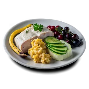 Plate Of Food Side View PNG Hif9 PNG