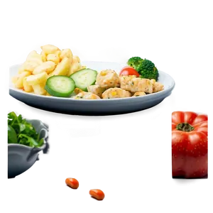Plate Of Food Side View PNG Orv35 PNG