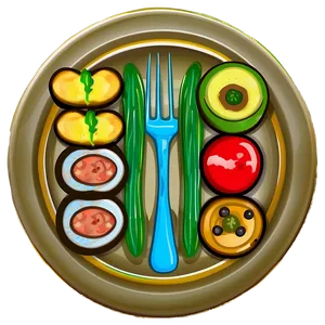 Plate Of Food Side View PNG Yne PNG