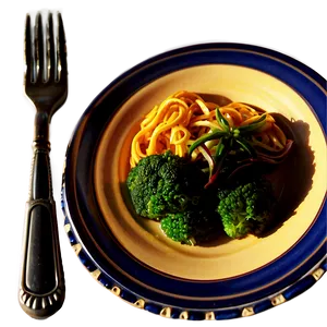 Plate Of Food With Cutlery Png Axw PNG image