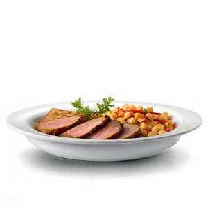 Plate Of Food With Meat Png Ugn6 PNG image