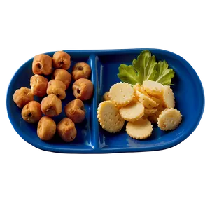 Plate Of Food With Snacks PNG Ncv44