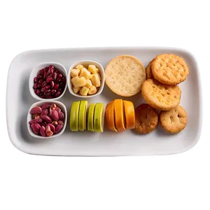 Plate Of Food With Snacks PNG Nft62 PNG