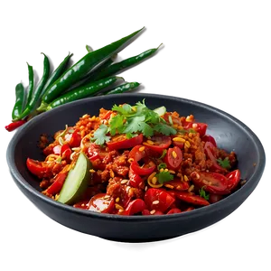 Plate Of Spicy Food Png Prg79 PNG image