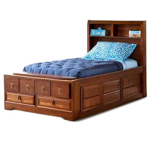 Platform Bed With Storage PNG 80