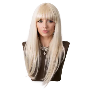 Platinum Blonde Bangs PNG 77