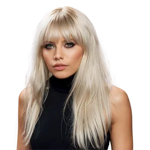 Platinum Blonde Bangs PNG Epq77 PNG