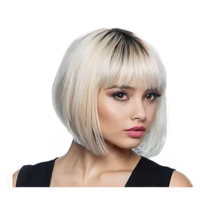 Platinum Blonde Bangs PNG Hni3 PNG