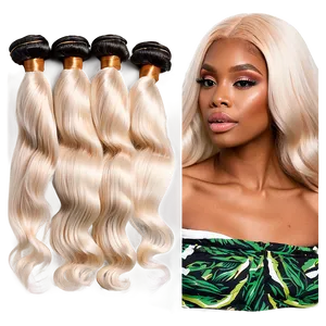 Platinum Blonde Hair Bundles PNG 42 PNG