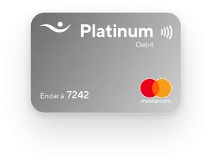 Platinum Debit Card Mockup PNG image