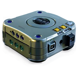 Platinum Gamecube Console Png 06242024 PNG image