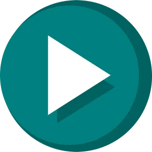 Play Button Icon Dark Background