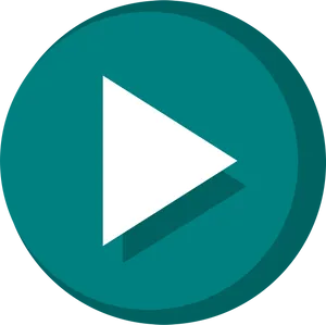 Play Button Icon Dark Background