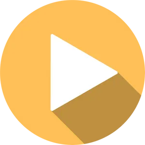Play Button Icon Flat Design PNG image