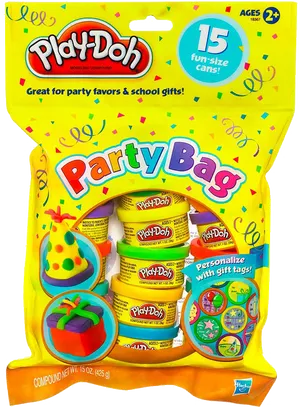 Play Doh Party Bag15 Cans Packaging PNG image