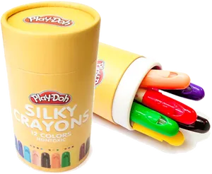 Play Doh Silky Crayons Pack PNG image