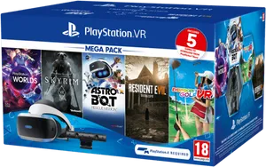 Play Station V R Mega Pack Box PNG image