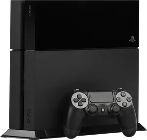 Play Station4 Consolewith Controller PNG image