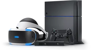 Play Station4and V R Headset PNG image