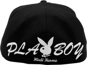 Playboy Branded Black Beanie Hat PNG image