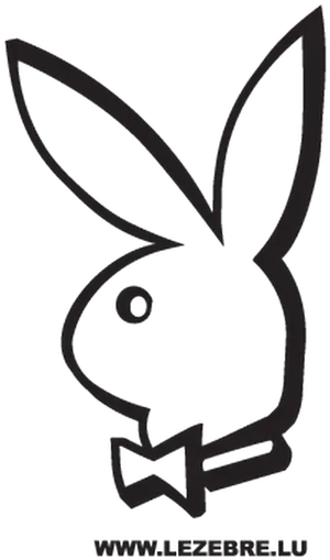 Playboy Bunny Logo Outline PNG image