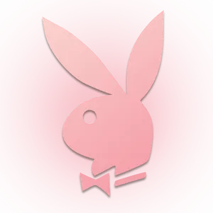 Playboy Bunny Logo Pink Background PNG image