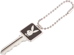 Playboy Logo Key Pendant PNG image