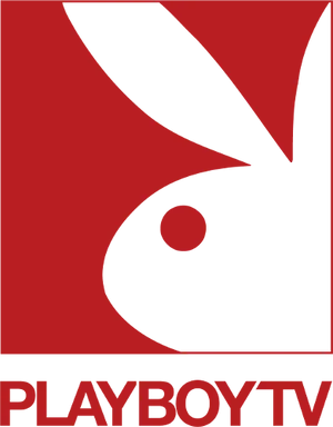 Playboy T V Logo Red Background PNG image