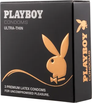 Playboy Ultra Thin Condoms Packaging PNG image