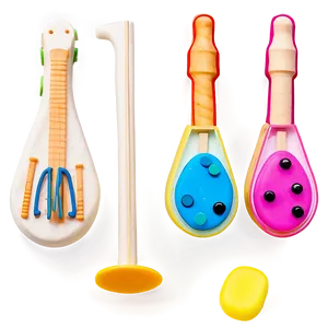 Playdough Musical Instruments Set PNG Dme PNG