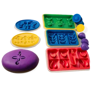 Playdough Shapes And Molds Png 77 PNG image