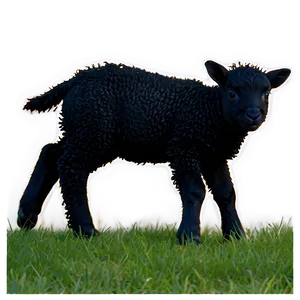 Playful Black Lamb Png Yki40 PNG image