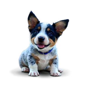 Playful Blue Heeler Puppies PNG 06282024 PNG