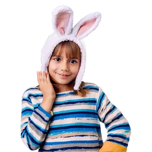 Playful Bunny Hat Fun Png Iqj43 PNG image