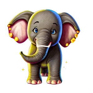 Playful Cartoon Elephant Png 51 PNG image