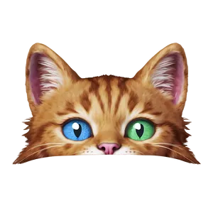 Playful Cat Ear Emoji Png Mdj PNG image