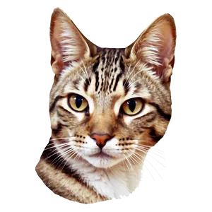 Playful Cat Head Cartoon PNG Ywl PNG