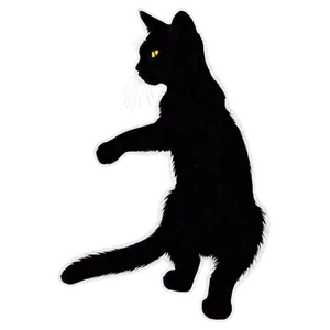 Playful Cat Silhouette Png 46 PNG image