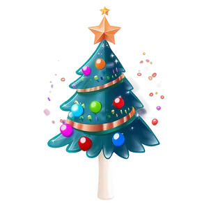 Playful Cute Christmas Tree PNG 06252024 PNG