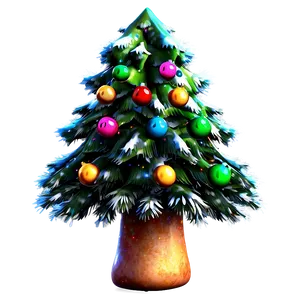 Playful Cute Christmas Tree PNG 06252024 PNG