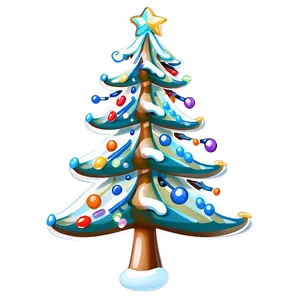 Playful Cute Christmas Tree Png 06252024 PNG image