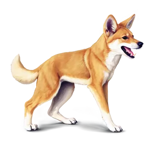 Playful Dingo Puppy PNG 06202024