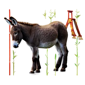 Playful Donkey PNG 05232024 PNG