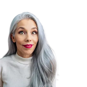 Playful Grey Hair PNG 06282024