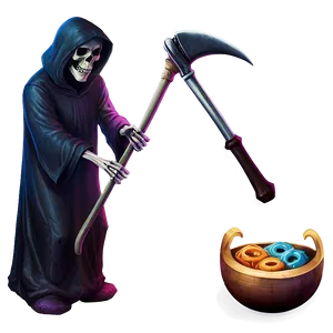 Playful Grim Reaper Png 14 PNG image