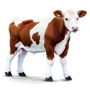 Playful Heifer Png 06282024 PNG image