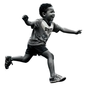 Playful Kids Chasing PNG Iev