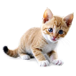 Playful Kitten PNG Pgw