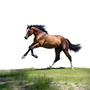 Playful Mustang Horse Scene PNG Gex9 PNG